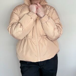 Ganni Beige Puffer Jacket